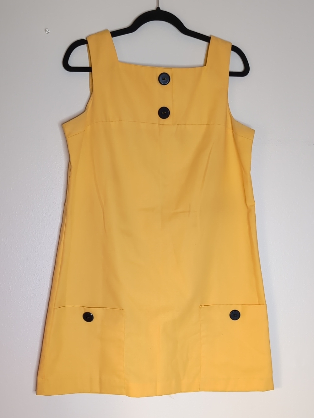 Vintage Yellow Shift Dress